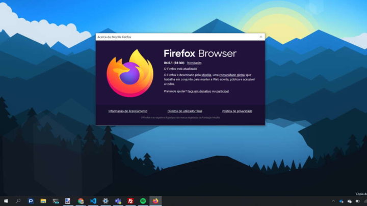 Firefox Mozilla atualização antivírus problemas