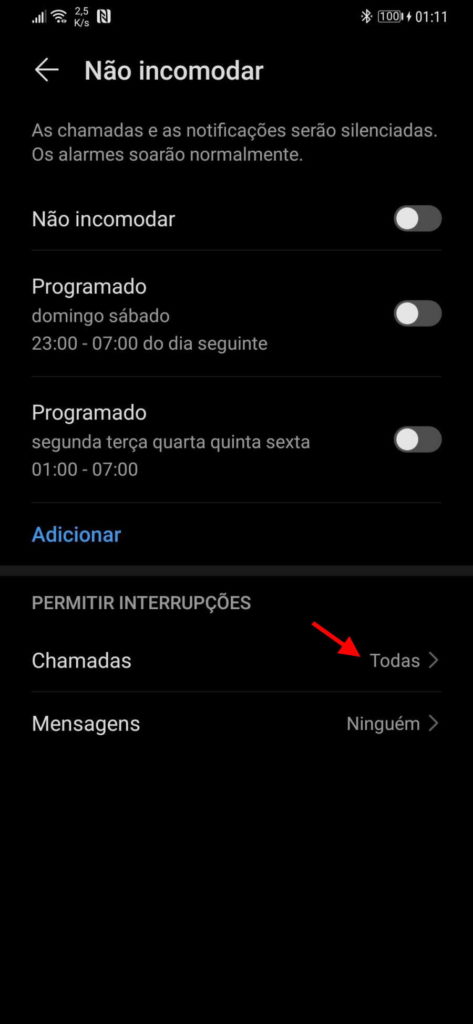 Android alertas chamadas notificações utilizadores