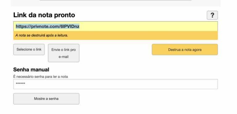 Privnote: Crie e envie notas de forma segura e que se autodestroem