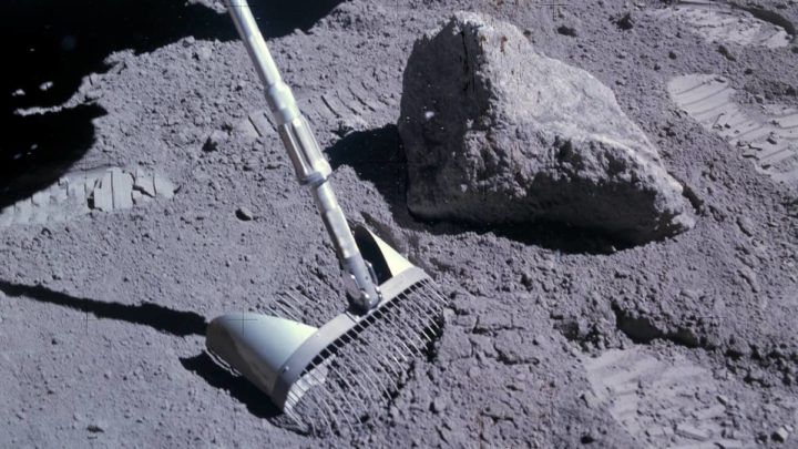 Imagem do regolito lunar