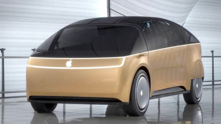 Ilustração carro elétrico Apple com inspiração Canoo