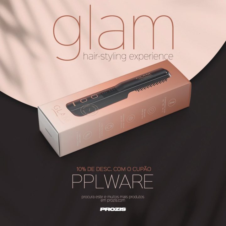 GLAM: O gadget que é uma escova portátil alisadora de cabelo