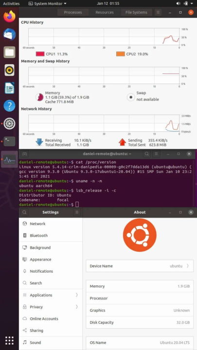 Ubuntu iPhone correr sucesso sistemas