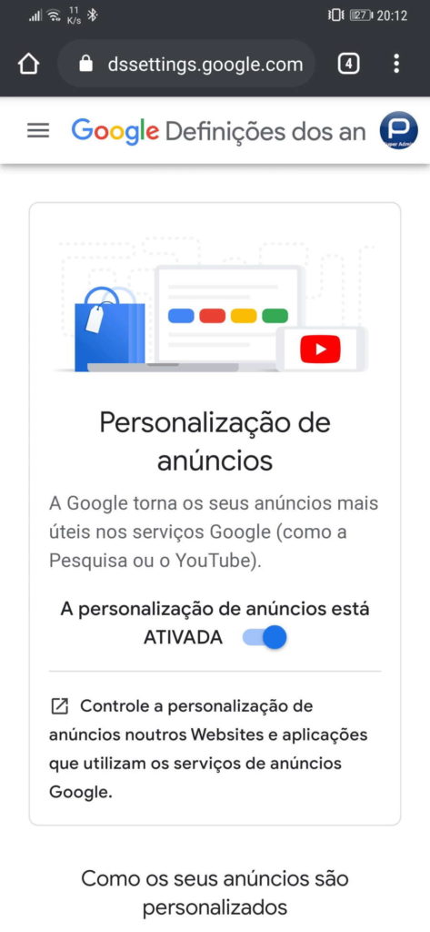 Google dados utilizador publicidade informação