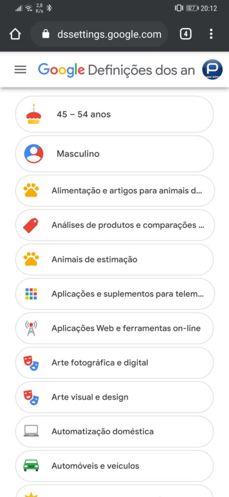 Google dados utilizador publicidade informação