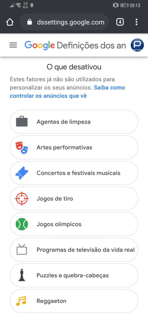 Google dados utilizador publicidade informação