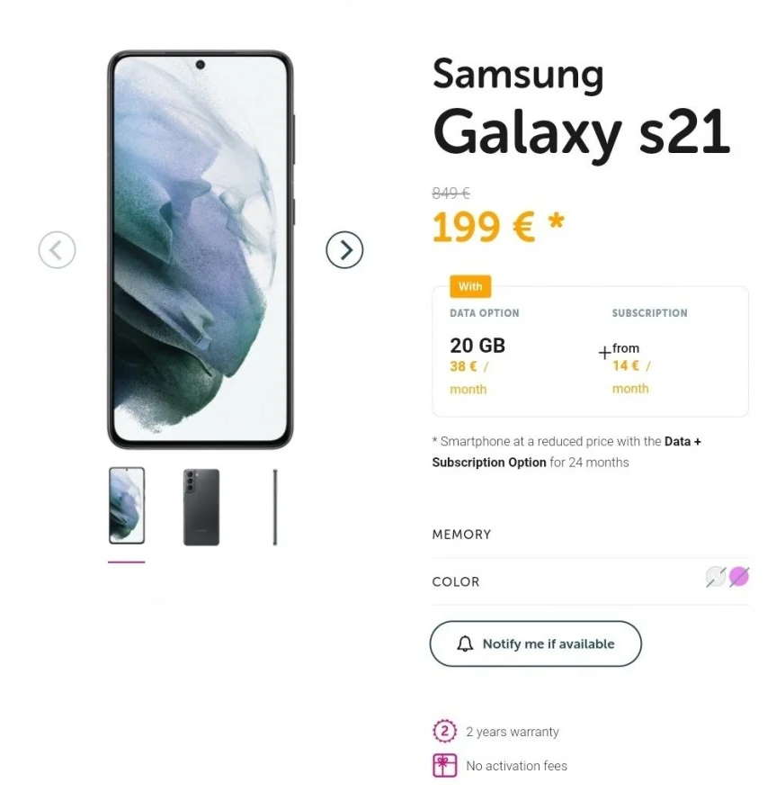 Galaxy S21 Samsung preço custar smartphone