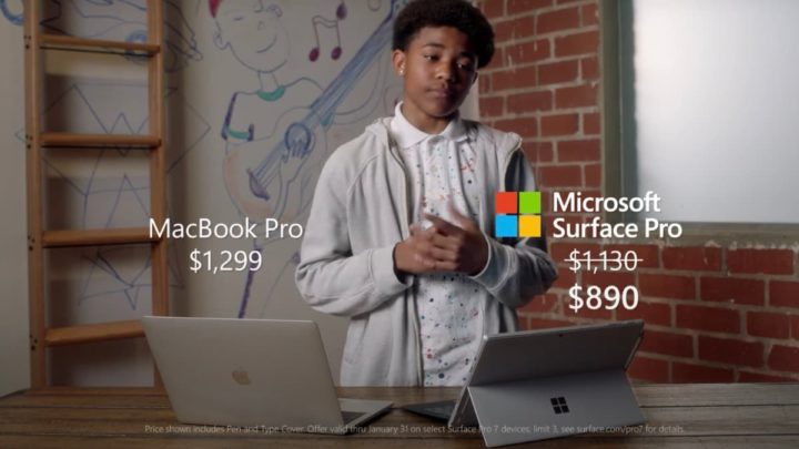 Imagem Surface Pro 7 da Microsoft