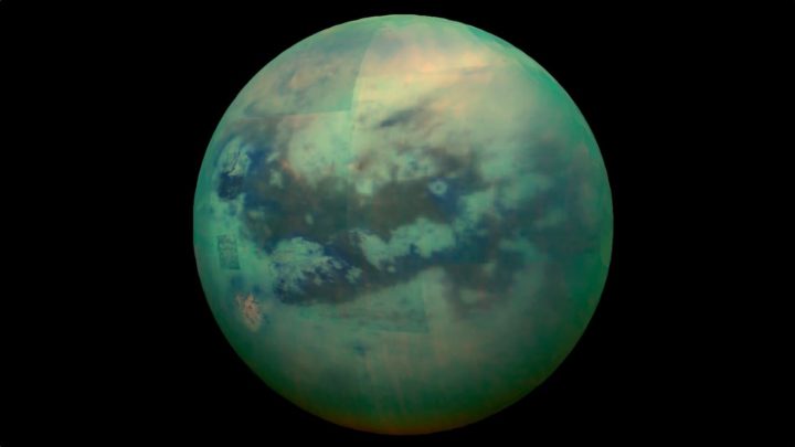 Imagem da lua Titã de Saturno