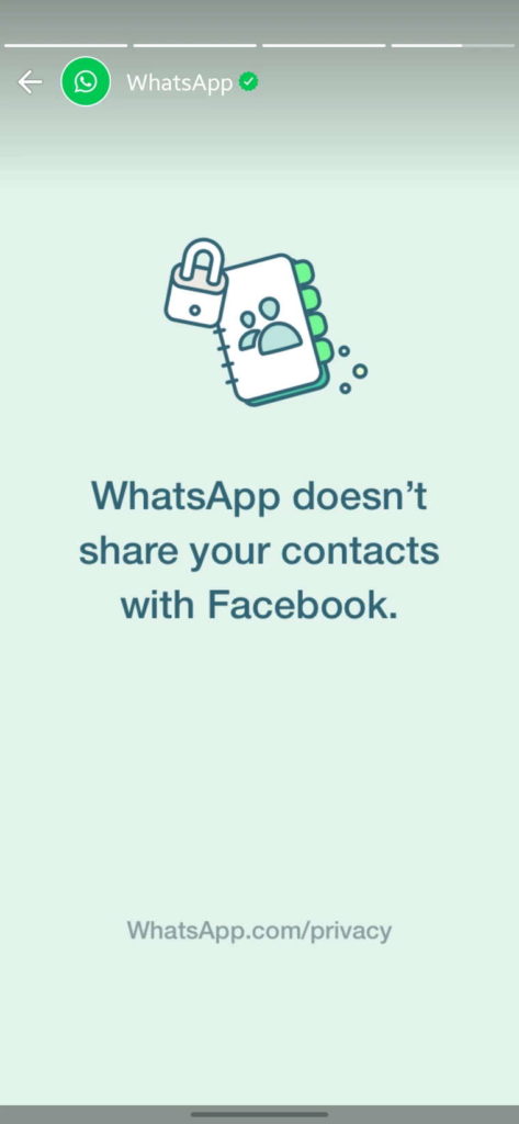 WhatsApp Facebook privacidade segurança dados