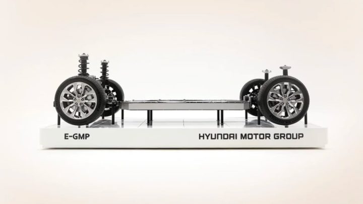 Imagem do chassi Hyundai, o E-GMP, para Apple Car
