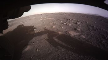 Imagem captada pelo rover Perseverance de Marte