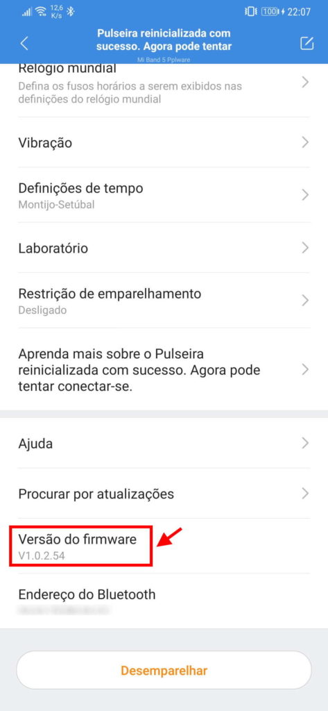 Mi Band Xiaomi Smartband Update atualizar