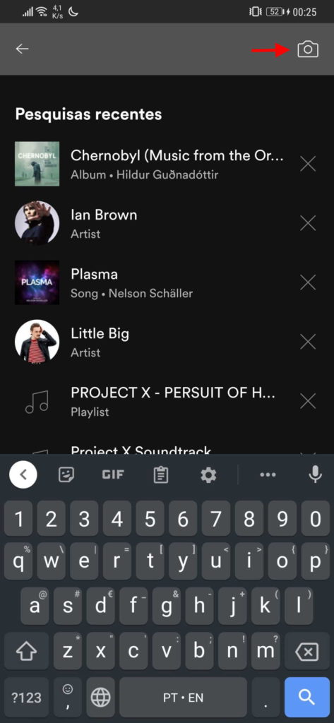 Spotify música partilhar código contactos