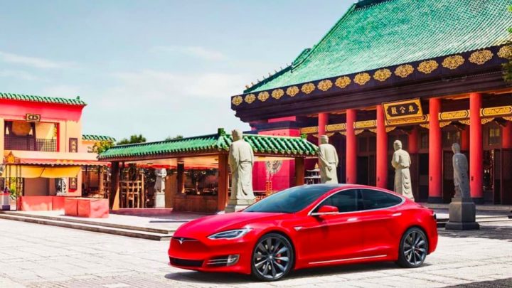 Imagem Tesla na China