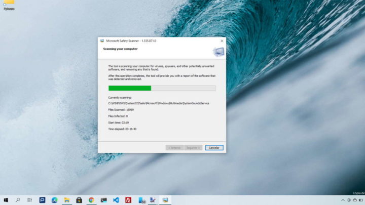 Windows 10 malware Safety Scanner Microsoft segurança