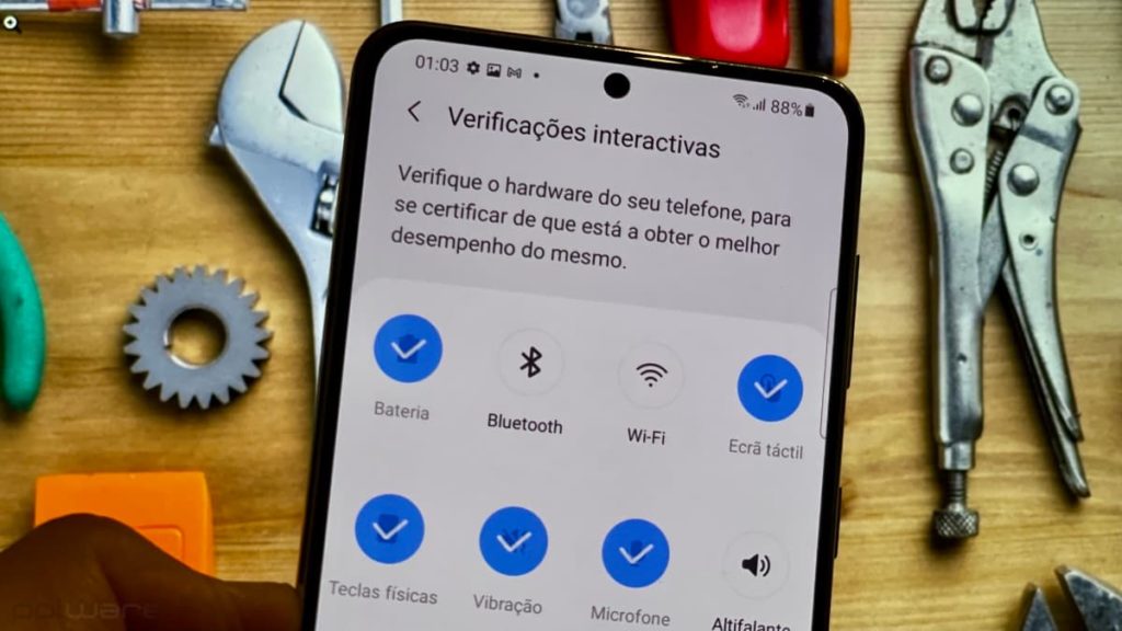 Verificações interativas da Samsung: descubra se o seu smartphone funciona corretamente