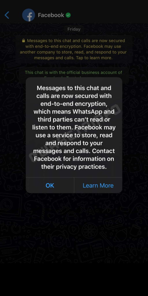 WhatsApp política privacidade aviso utilizadores