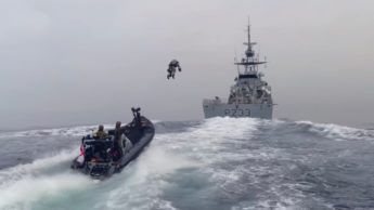 Imagem Marinha Real Britânica testa jetpacks