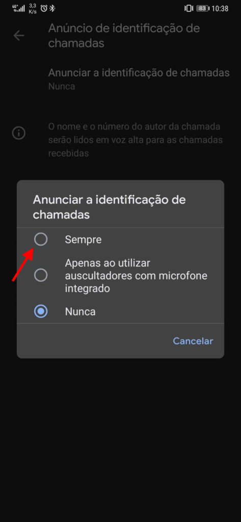 Aplicación de conexión de teléfono de Google Android