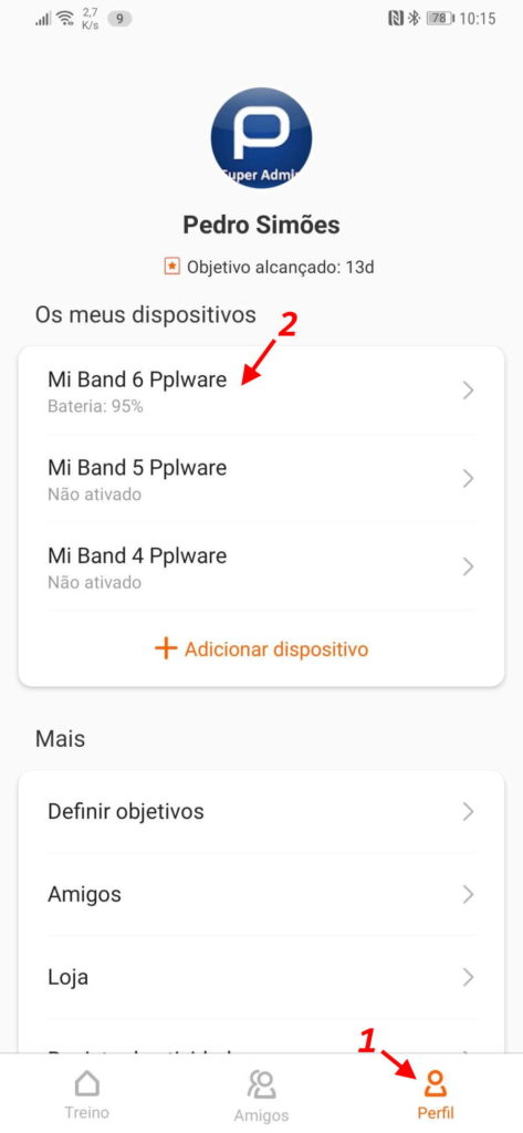 Mi Band 6 Xiaomi português idioma smartband