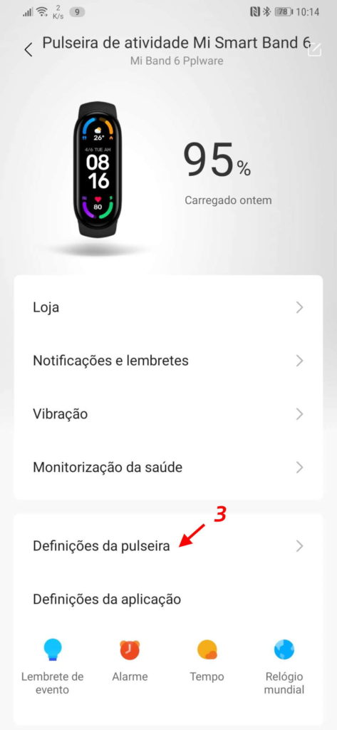 Mi Band 6 Xiaomi português idioma smartband