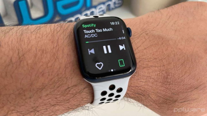 Spotify Apple Watch músicas descarregar
