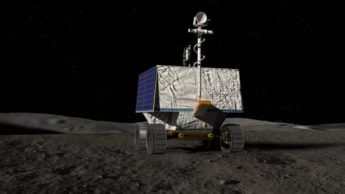 Imagem rover do programa Artemis para procurar água no polo sul da Lua