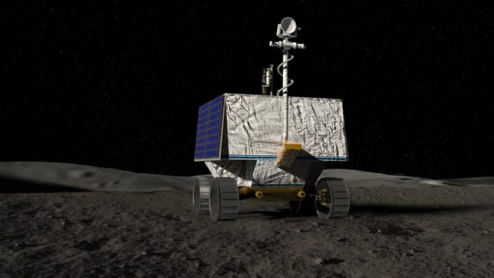 Imagem rover VIPER, da NASA, do programa Artemis, para procurar água no polo sul da Lua