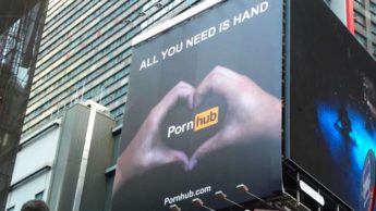 Imagem publicidade ao site PornHub