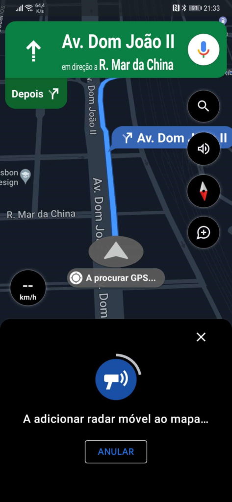 Google Mapas problemas trânsito estrada
