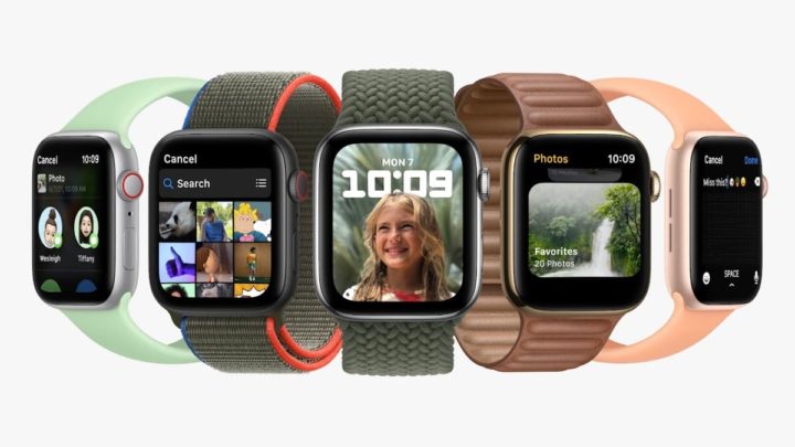 Imagem Apple Watch com watchOS 8
