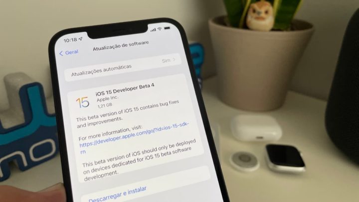 Imagem iOS 15 beta 4