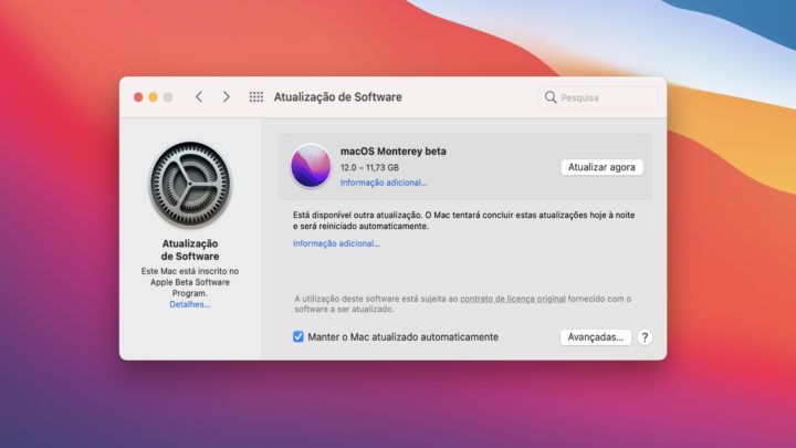 macOS Monterey Apple beta sistema