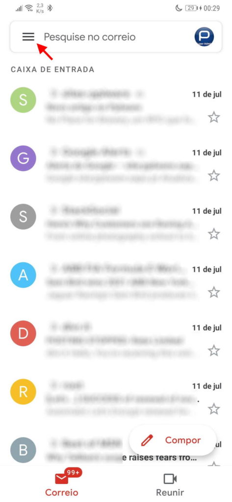 Gmail férias resposta automática mensagens