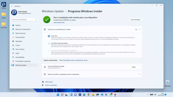 Problemas con la versión beta de Microsoft de Windows 11