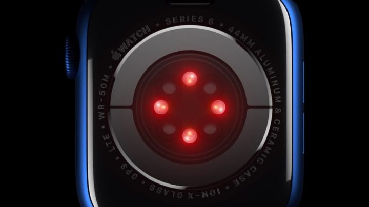 Imagem sensores do Apple Watch