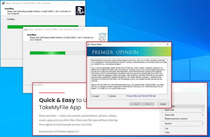 Windows 11 Microsoft malware instaladores sistema
