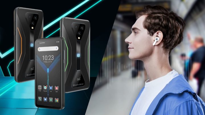 Blackview apresenta novo rugged phone Bl5000 e earbuds AirBuds 5 Pro com ANC