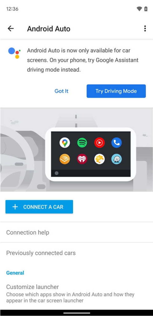 Android Auto Google smartphones app
