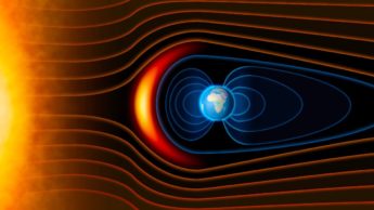 Imagem campo magnético da Terra