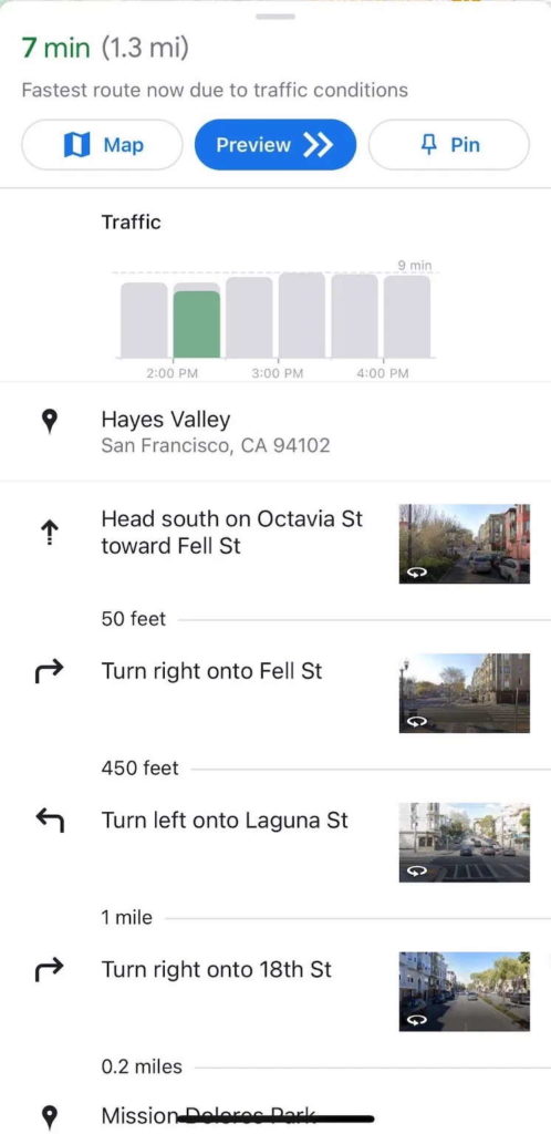 Google Maps dados notificação partilha