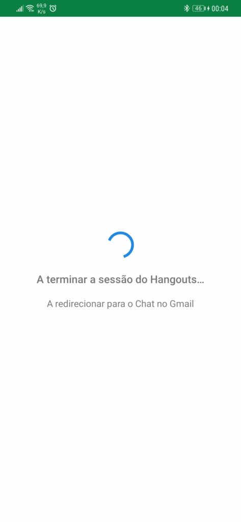 Google Hangouts Talk serviço mensagens