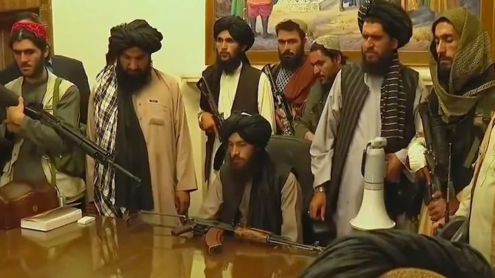 Imagem dos Talibãs após tomada de poder no Afeganistão