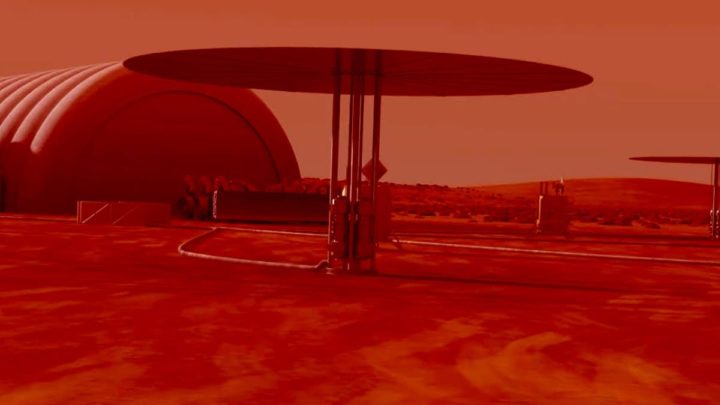Imagem reator nuclear para energia nuclear em Marte segundo a NASA