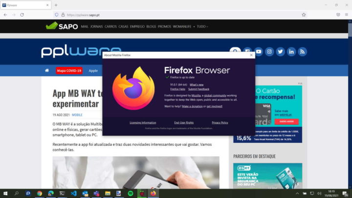 Firefox Mozilla browser problemas segurança