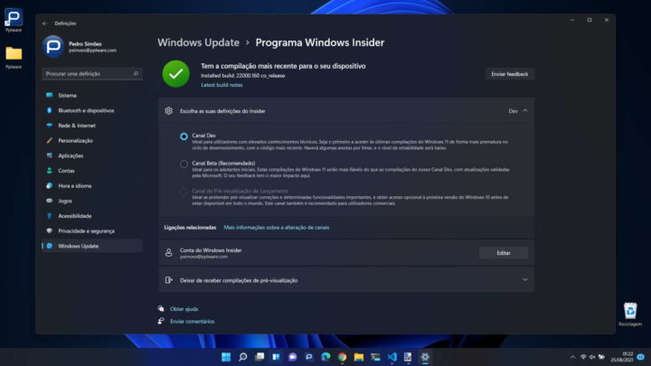 Windows 11 Microsoft problemas Dev Beta