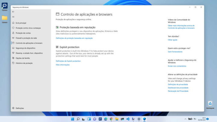 Windows 10 Microsoft PUAs segurança bloquear
