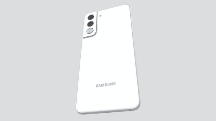 Samsung Galaxy S21 FE mostrado en animación 3D.  Ver detalles