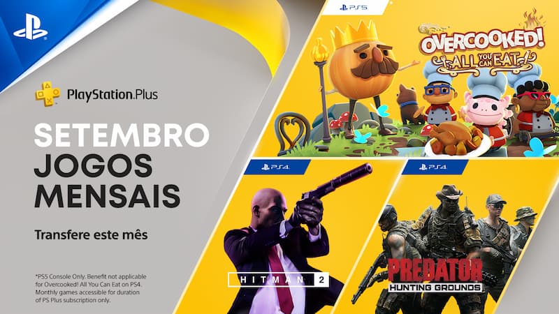 Jogos grátis no Playstation Plus para setembro de 2022
